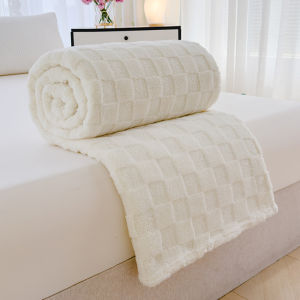 Elegant Flannel Fleece Plush Throw Blanket - Comfortable Microfiber Sofa Bed Cover in Solid Colors