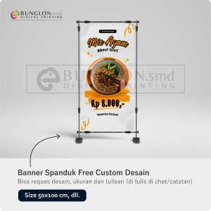 PRINT CETAK SPANDUK BANNER MIE AYAM FREE DESAIN