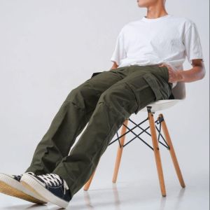 USO - Celana Cargo Pria Panjang Hitam Premium Reguler Fit Bahan Ripstop Tornado Big Size