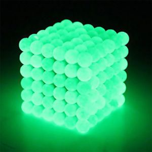 Mylilangelz 216Pcs Puzzle Cube 5mm Magnetic Balls Can Change Color Glow In the Dark Magnetic Building Blocks