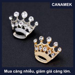 【CANAMEK】 Phụ kiện cá tính thạch vương miện trâm cài cutouts retro sáng tạo pins phù hợp với người đàn ông thời trang