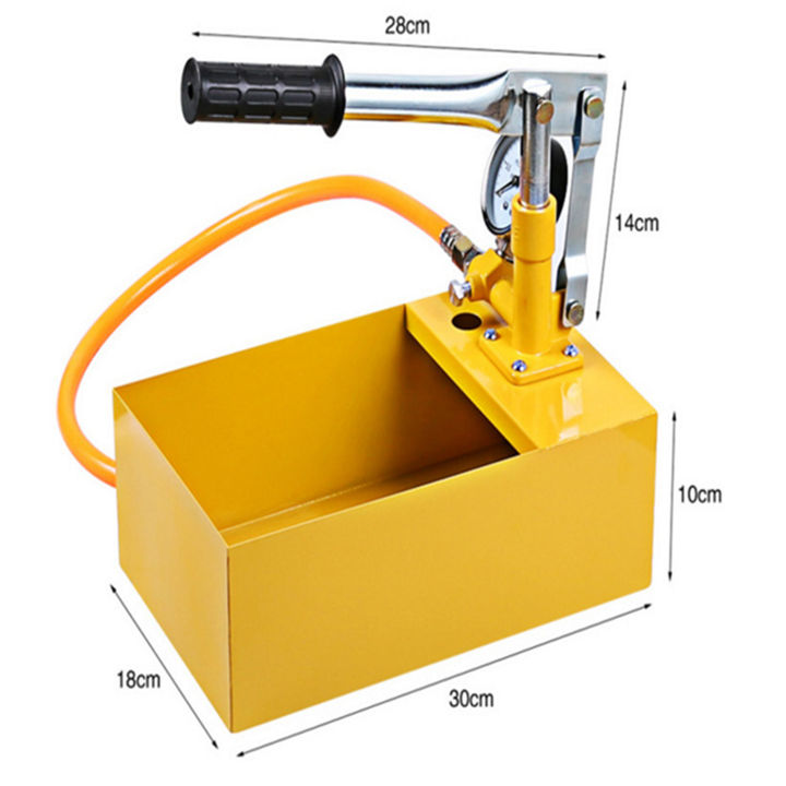 25KG hydraulic testing machine Manual hydraulic test pump Pressure test