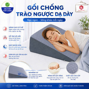 Gối Chống Trào Ngược Dạ Dày Nâng Đỡ Cổ Vai Hổ Trợ Hô Hấp