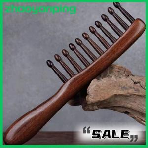 zhaoyanping Natural Comb Meridian Massage Anti-static No-snags Wide Tooth Comb For Women Girl Straight Curly Hair