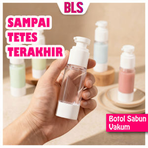 [3PCS] Botol Refill Pump Airless Vakum Untuk Sabun Lotion