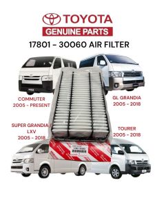 TOYOTA HIACE GENUINE 17801-30060 ENGINE AIR FILTER COMMUTER GL GRANDIA SUPER GRANDIA LXV 2005-2018