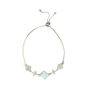 Pharaoh🍓Gelang Semanggi Empat Daun Kelas Atas Wanita Yang Dapat Ditarik Keluar Dan Dapat Disesuaikan