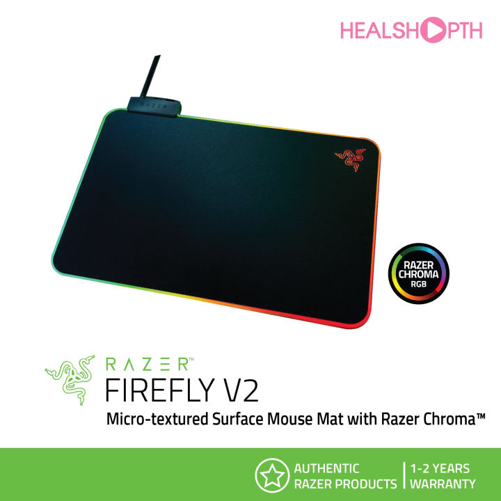 แผ่นรองเม้าส์ Razer Firefly V2 Micro-textured Surface Mouse Mat with ...