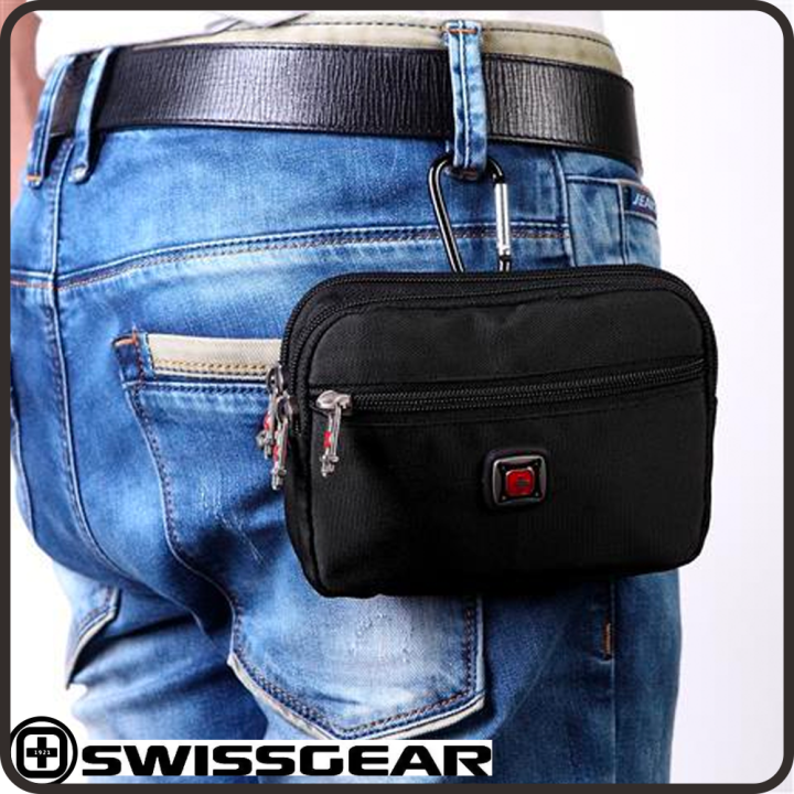 Swissgear Waist Bag Men S Multifunctional Wearing Belt 5 7 7 Mobile Phone Bag Sports Canvas