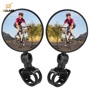 Gương Chiếu Hậu Xoay 360 Độ Gắn Tay Lái Xe Đạp MTB Điều Chỉnh Được An Toàn Mới
