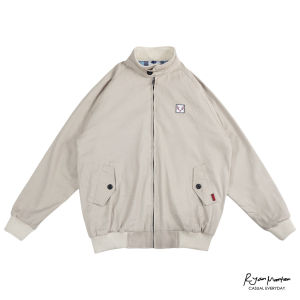 Harrington Jacket Vintage Noelle Light Grey | Ryan Marten Casuals