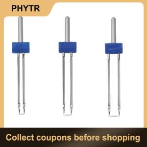 【PHYTR】 Universal Sewing Double Twin Needles 2 3 4mm Plus 7 Grooves Presser Foot for Handy Stitching and Decorative Border Projects