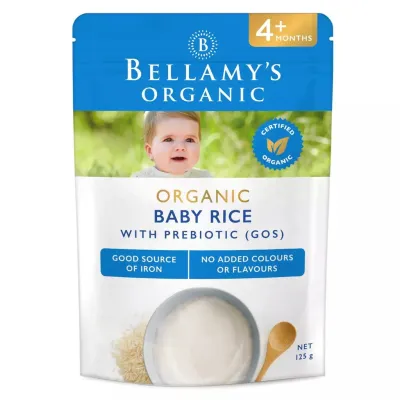 [Ready SG Stock] Bellamys Organic Baby Rice Cereal / Porridge / Milk & Vanilla / Apple Cinna / Pumpkin Food Pouch 120g