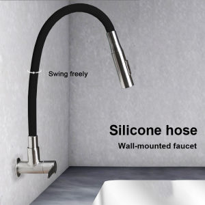 SRUE 304 stainless steel sink faucet hot and cold water washing Kitchen faucet wash basin faucet single hole basin household faucet