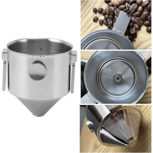 Phin Lọc Cà Phê Bằng Inox 304 Có Thể Gập Lại Và Mang Theo Khi Camping Dã Ngoại Tiện Dụng Phễu Lọc Pha Chế Chuyên Nghiệ
