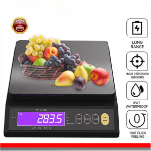 5kg/10kg Accurate Counting Scales Rechargeable Electronic Kitchen Scale Stainless Steel Waterproof Home Use Digital