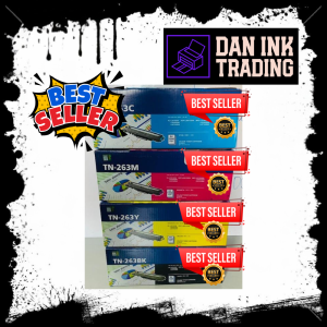 Brother TN 263 ( TN-263) Black Cyan Yellow & Magenta Sets Original Toner