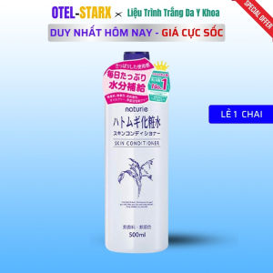 Nước Hoa Hồng Ý Dĩ Naturie 500ml Dưỡng Ẩm Làm Sáng Da OTEL STARX OH-LN500 Hatomugi Skin Conditioner Chống Lão Hóa Chuẩn Auth