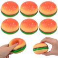 Burger Stress Ball 3D Squishy Hamburger Fidget Toys Silicone Decompression Silicone Squeeze Fidget Ball Fidget Sensory Toy 2022. 