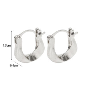 ต่างหูรูปไข่รูปตัวยูรูปหัวใจสำหรับผู้อาวุโสอารมณ์อ่อนหวานหรูหรา