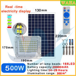 WAHA 3000w solar light indoor light buy 1 take 1 garden solar outdoor light waterproof solar flood light 500W/1000W/2000W/3000W太阳能户外灯壁灯投光灯