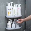 AKAPE - ECOCO Bathroom Storage Shelf Shower Snap Up Corner Shelf Shampoo Holder Basket Shelf Wall Shelves for Shelving Kitchen. 