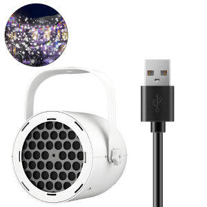 【Hibeautylife】Christmas LED Snowflake Lamp Holiday Projection Light Portable Light Indoor Outdoor Bedroom Night Light USB Disco Party Lights