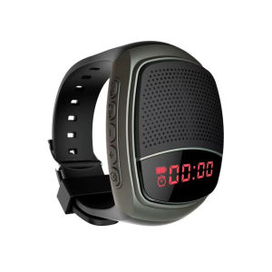 ลำโพงแฮนด์ฟรีนาฬิกาบลูทูธไร้สายดนตรี Led กีฬาอัจฉริยะ