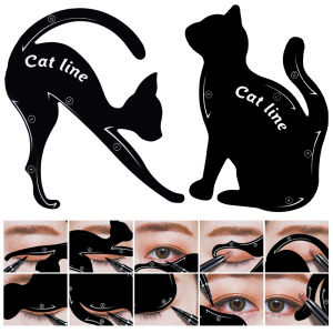 Cat Line Eyeliner Stencils Black Cat Line Stencils Eyeliner Card Eye Template Shaper Model Easy To Make Up Pro Eye Makeup Tool