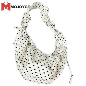 MOJOYCE MOJOYCE Chic Womens Polka Dot Crossbody Bag in Half Moon Style Perfect for Outdoor and Casual Wear