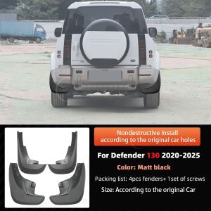 mv1 Mudguard for Defender 130 L663 Soft PP Fender For Land Rover Defender Acceossories No Punching Mud flaps Splash Guards 8K6Q2