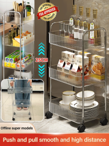 Luxury trolley shelf for bathroom snacks and cosmetics