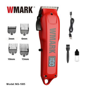 WMARK NG-2020B 2500mA Professional Electric All Metal Hair Clipper LCD Digital Rechargeable Wireless Hair Trimmer For Mens Razor