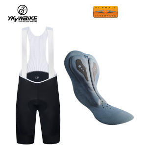 YKYWBIKE Cycling bib shorts road MTB Cycling Bottom With Elastic Interface® Cushion Cushion Long Distance Pad Mens