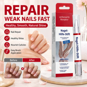 Nail Repair Pen 2-in-1 Nail Strengthener Treatment One Stroke Instant Repair Base Top Coat Quick Dry Nail Care Manicure Pen