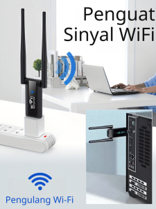 Penguat Sinyal  Dual Band Kencang Menembus Dinding Jangkauan Lengkap Rumah Plug & Play
