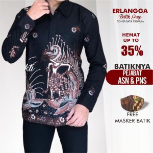 Kemeja Hitam Batik Pria Lengan Panjang Terbaru 2022