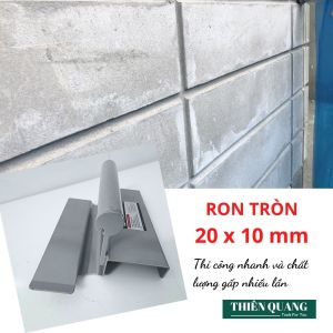 COMBO Bay cắt ron 20x10 (vuông + tròn) - Thép dày 11mm sơn tĩnh điện