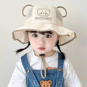 TIMIA Spring Summer Baby Bucket Hat Breathable Adjustable Boys Girls Sun Hat Cute Outdoor Children Fisherman Cap for Toddler