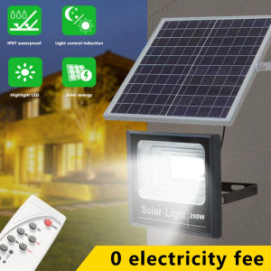 Kingdo Solar Light 200W Solar Garden Light Indoor House Solar LED Light Street Christmas Indoor Outdoor Waterproof LED Light