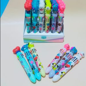 Bolpoin Lucu Pulpen Karakter Kartun Dengan 10 Warna Pena Warna Warni  BANGTAN BOYS