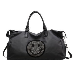 Tas Travel Gym Fitness Yoga Sports Bags Hand Carry Bag Anti Air Waterproof Duffel Bag Organizer Waterproof Koper Organizer Tas Selemapang Jinjing Slingbag Piknik Mudik Handbag Premium Muat Banyak Simpel Elegan Warna Hitam Abu Abu Smile