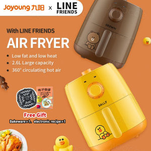【Line Friends】Joyoung Multifunctional Air Fryer Co-branded Household Intelligent Electric Fryer Large Capacity Oil-free French Fries Machine