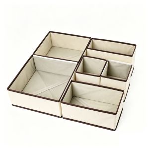 4-6 Pack Multifunctional Storage Box For Underwear Socks And Wardrobe Organization Space-Saving
