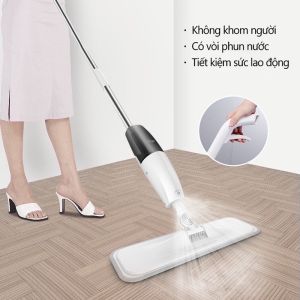 Cây lau nhà phun sương Aurora - Chổi lau nhà thông minh xoay 360 độ - Cây lau nhà thiết kế sáng trọng