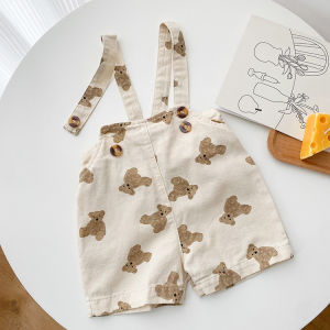 Canacana 9M-3Y Jumpsuit Baby Boys Girls Clothing Romper Baby Jumpsuit Overalls Kids Baju Budak Bayi