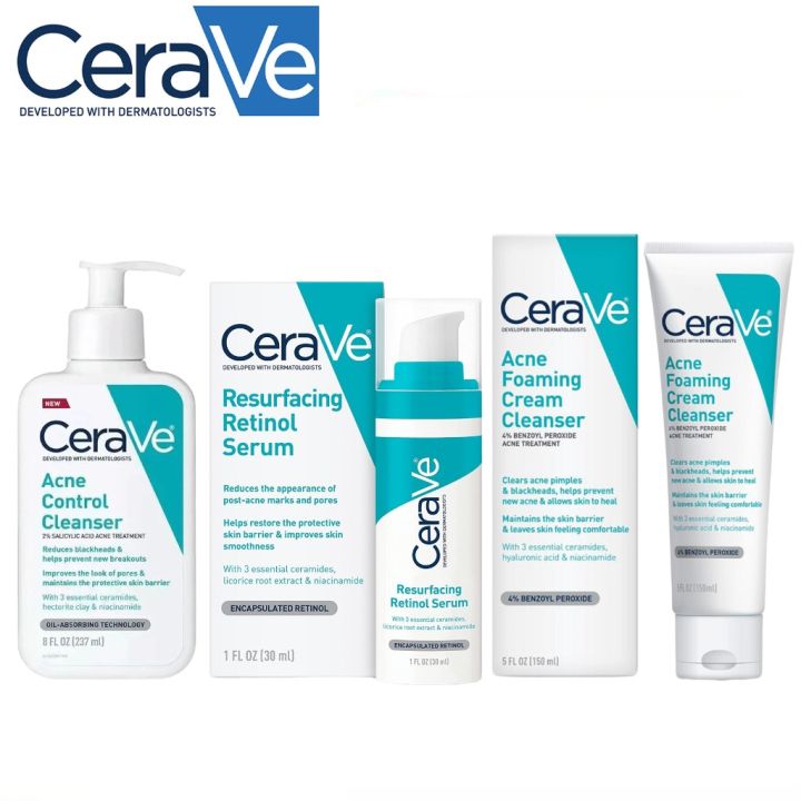 CeraVe Acne Control Cleanser 237ml |Acne Foaming Cream Cleanser150ml ...