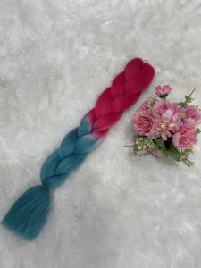 ผมเปียไหมถักผม  2Tone เส้นไหมถักผมแฟชั้นสวยๆเล่นสงกรานต์.ถักเปียสวยๆ ส่งจากไทย