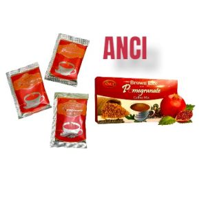 Authentic Brown Rice Coffee 3 Sachets with Pomegranate Coffee Instant Coffee Drink for Hot and Cold