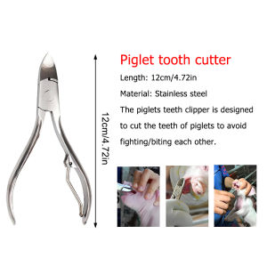 3 in 1 Pig kit (Piglets teeth cutter + Piglet tail cutter + Pig castration blade) for piggery farm equipment
